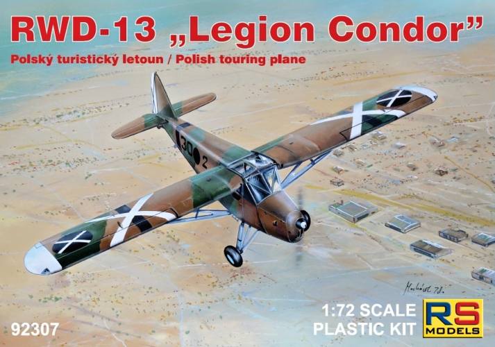 RS MODELS 1/72 92307 RWD-13 LEGION CONDOR POLISH TOURING PLANE