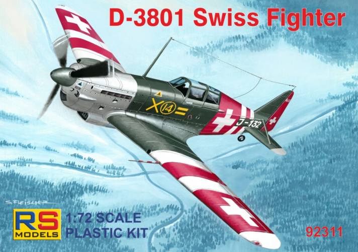 RS MODELS 1/72 92311 DOFLUG D-3801 SWISS FIGHTER