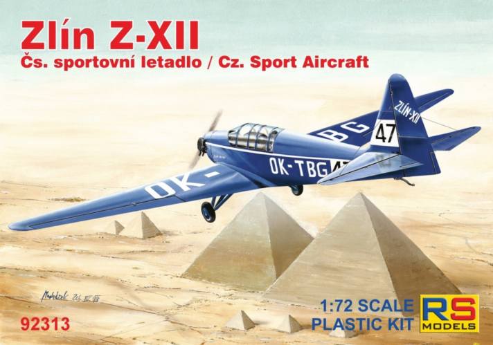 RS MODELS 1/72 92313 ZLIN Z-XII CZ SPORT AIRCRAFT