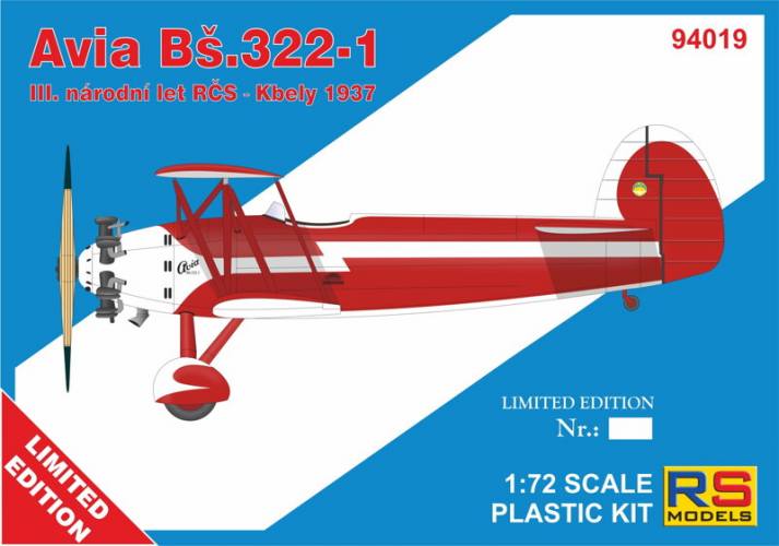 RS MODELS 1/72 94019 AVIA BS.322-1 