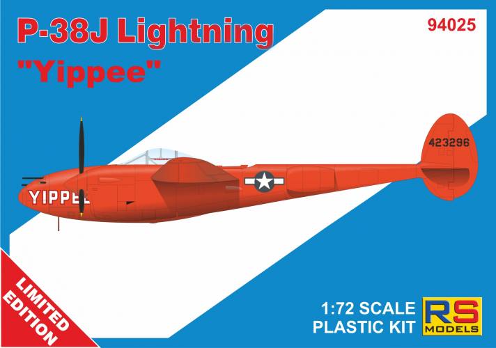 RS MODELS 1/72 94025 P-38J LIGHTNING USA SCHEME