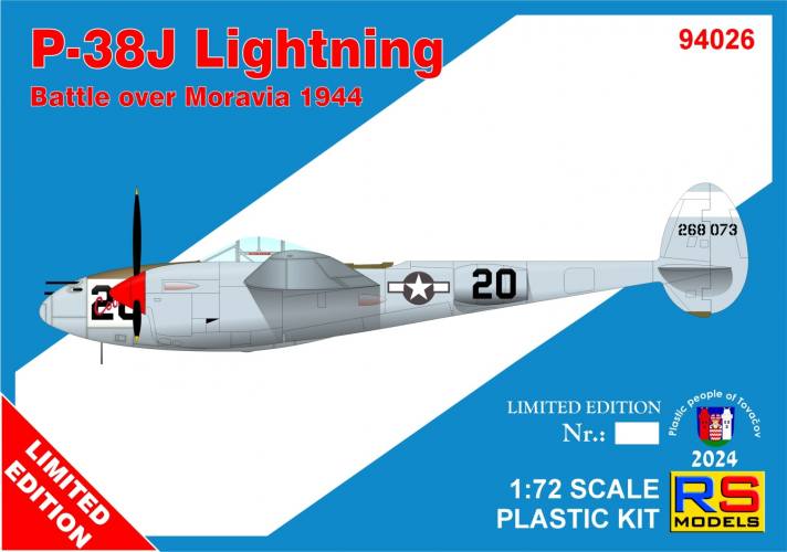 RS MODELS 1/72 94026 P-38J LIGHTNING BATTLE OVER MORAVIA 1944