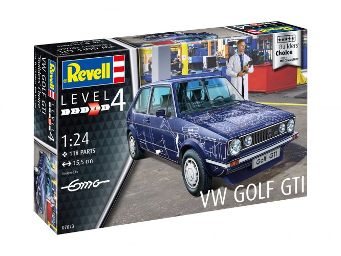 REVELL 1/24 07673 VW GOLF BUILDERS CHOICE