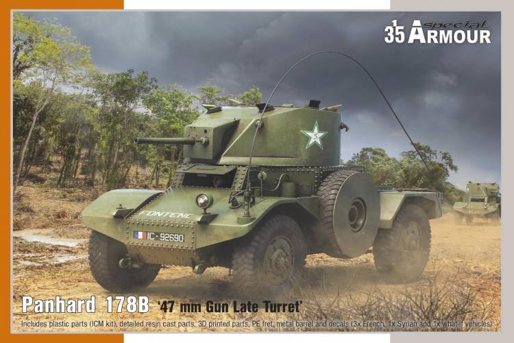SPECIAL ARMOUR 1/35 35009 PANHARD 178B 47 MM GUN LATE TURRET 