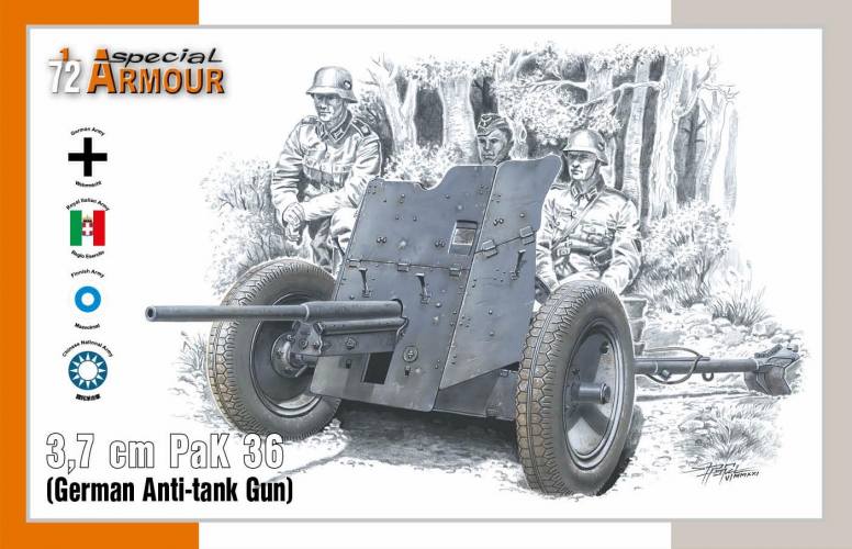 SPECIAL ARMOUR 1/72 72024 3.7CM PAK 36 GERMAN ANTI-TANK GUN
