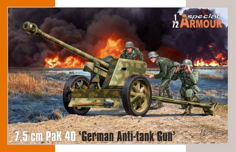SPECIAL ARMOUR 1/72 72025 7.5CM PAK 40  GERMAN ANTI-TANK GUN 
