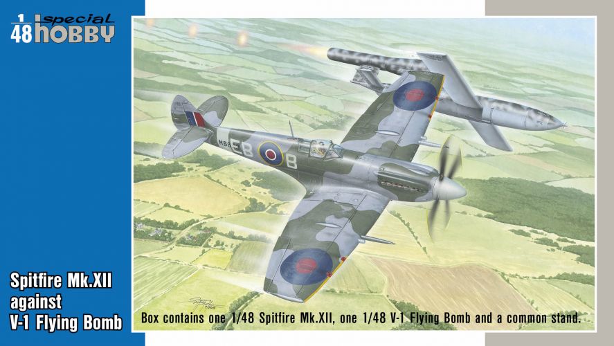 SPECIAL HOBBY 1/48 48192 SPITFIRE MK.XII AGAINST V-1 FLYING BOMB