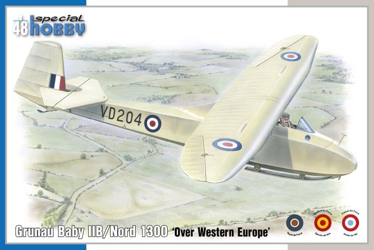 SPECIAL HOBBY 1/48 48203 GRUNAU BABY IIB NORD 1300 OVER WESTERN EUROPE