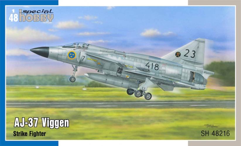 SPECIAL HOBBY 1/48 48216 AJ-37 VIGGEN STRIKE FIGHTER