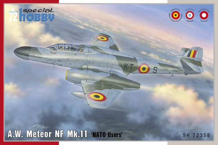 SPECIAL HOBBY 1/72 72358 A.W. METEOR NF MK.11 NATO USERS