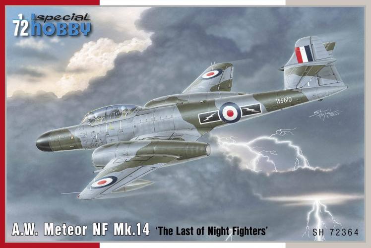 SPECIAL HOBBY 1/72 72364 A.W METEOR NF MK.14 THE LAST OF THE NIGHT FIGHTERS