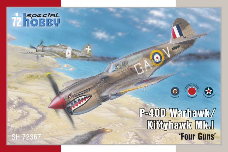 SPECIAL HOBBY 1/72 72367 P-40D WARHAWK/KITTYHAWK MK.I 