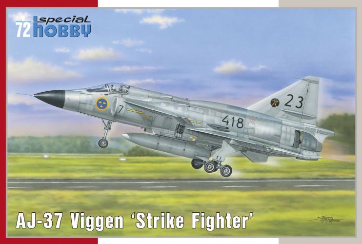 SPECIAL HOBBY 1/72 72378 AJ-37 VIGGEN STRIKE FIGHTER