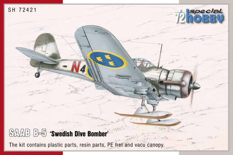 SPECIAL HOBBY 1/72 72421 SAAB B-5 SWEDISH DIVE BOMBER 
