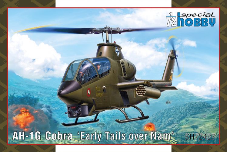 SPECIAL HOBBY 1/72 72427 AH-1G COBRA EARLY TAILS OVER NAM