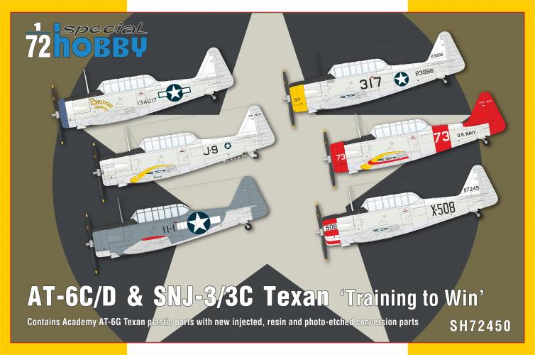 SPECIAL HOBBY 1/72 72450 AT-6C/D   SNJ-3/3C TEXAN