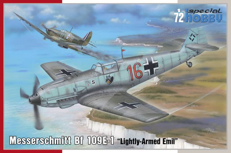 SPECIAL HOBBY 1/72 72454 MESSERSCHMITT BF 109E-1 LIGHTLY-ARMED EMIL