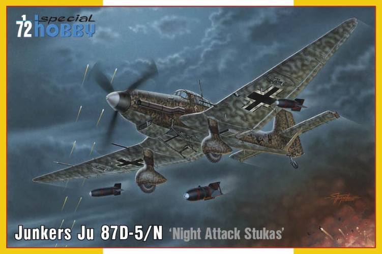 SPECIAL HOBBY 1/72 72458 JUNKERS JU 87D-5/N NIGHT ATTACK STUKAS
