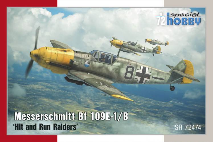 SPECIAL HOBBY 1/72 72474 MESSERSCHMITT BF 109E-1/B