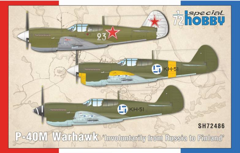 SPECIAL HOBBY 1/72 72486 P-40M WARHAWK INVOLUNTARILY FROM RUSSIA TO FINLAND