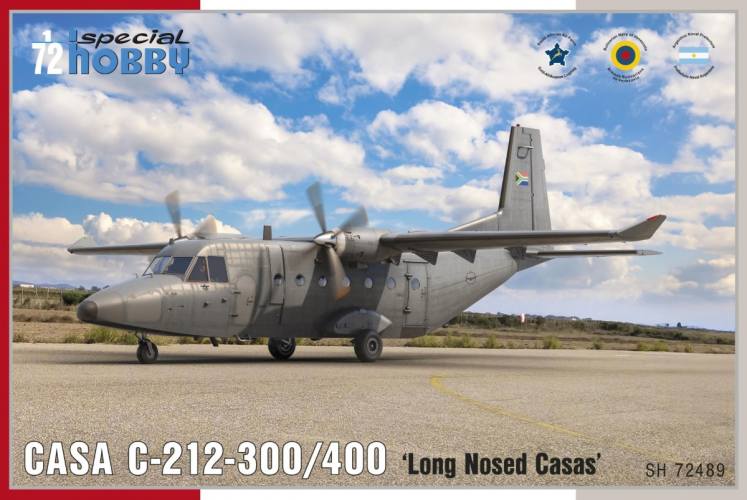 SPECIAL HOBBY 1/72 72489 CASA C-212-300/400 LONG NOSED CASAS