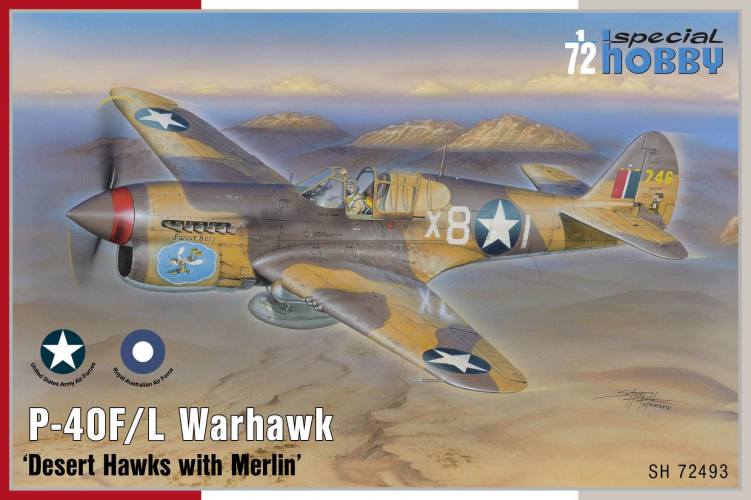 SPECIAL HOBBY 1/72 72493 CURTISS P-40F/L WARHAWK DESERT HAWKS WITH MERLIN