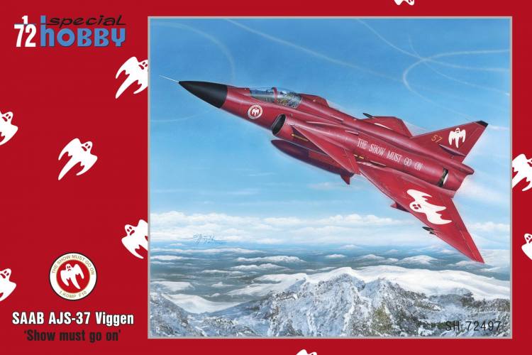 SPECIAL HOBBY 1/72 72497 SAAB AJS-37 VIGGEN SHOW MUST GO ON