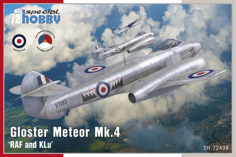 SPECIAL HOBBY 1/72 72498 GLOSTER METEOR MK.4 RAF AND KLU