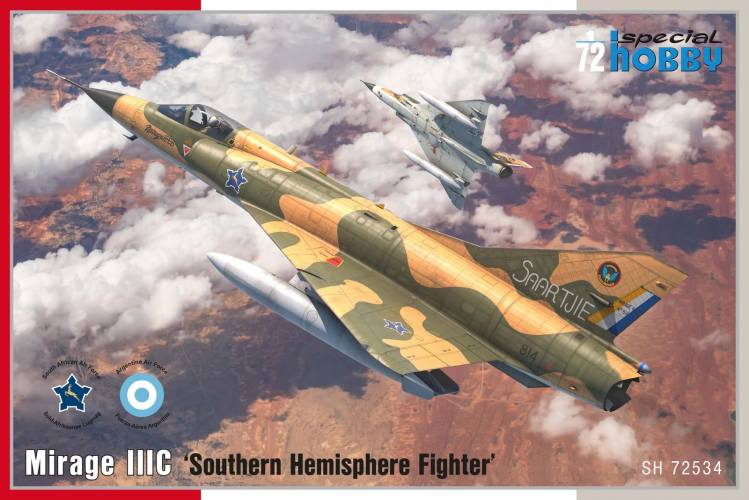 SPECIAL HOBBY 1/72 72534 DASSAULT MIRAGE IIIC SOUTHERN HEMISPHERE FIGHTER