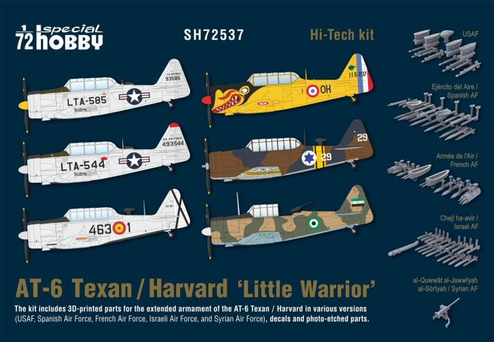 SPECIAL HOBBY 1/72 72537 AT-6 TEXAN/HARVARD LITTLE WARRIOR HI-TECH