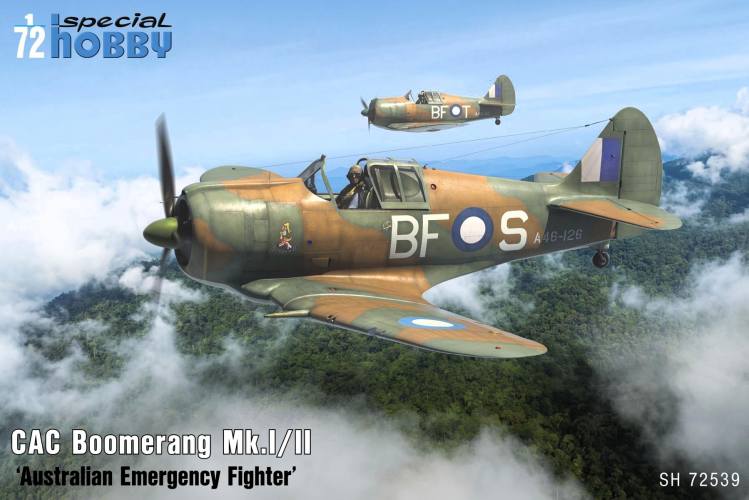 SPECIAL HOBBY 1/72 72539 CAC BOOMERANG MK.I/II AUSTRALIAN EMERGENCY FIGHTER