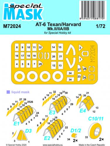 SPECIAL MASK 1/72 72024 AT-6 TEXAN/HARVARD MK.II/IIA/IIB MASK
