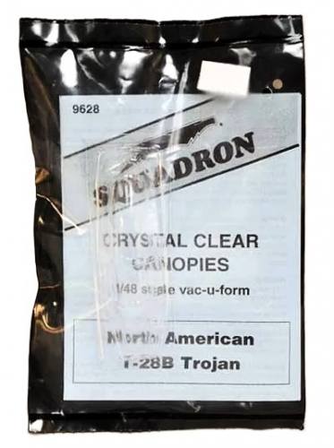 SQUADRON PRODUCTS  1/48 9628 NORTH AMERICAN T-28B TROJAN CRYSTAL CLEAR CANOPY