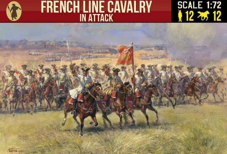 STRELETS 1/75 267 FRENCH LINE CAVALRY IN ATTACK