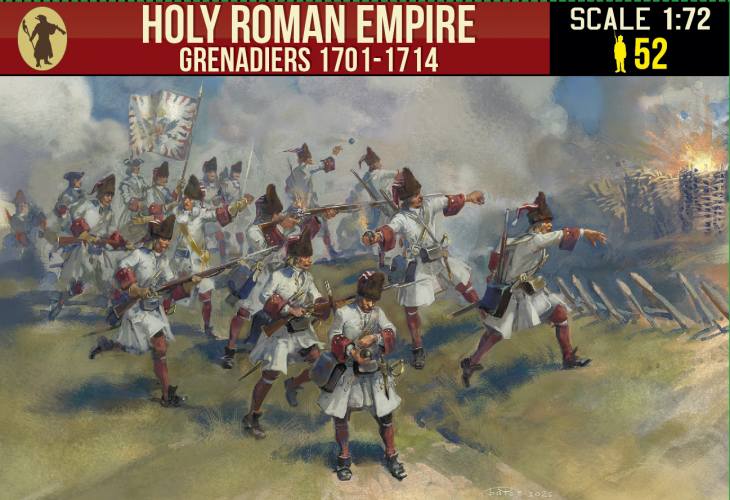 STRELETS 1/72 269 HOLY ROMAN EMPIRE GRENADIERS 1701-1714