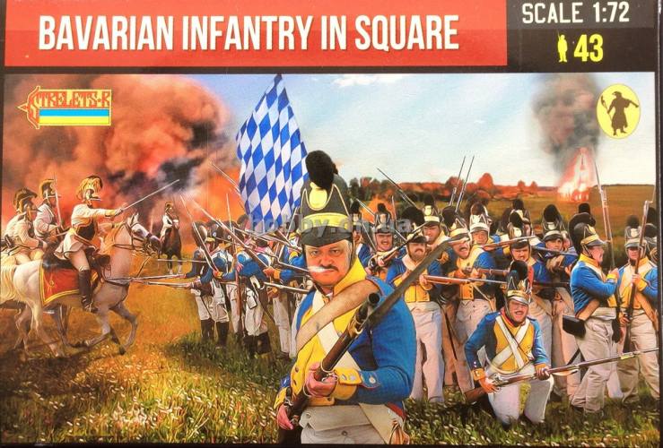 STRELETS 1/72 274 BAVARIAN INFANTRY IN SQUARE
