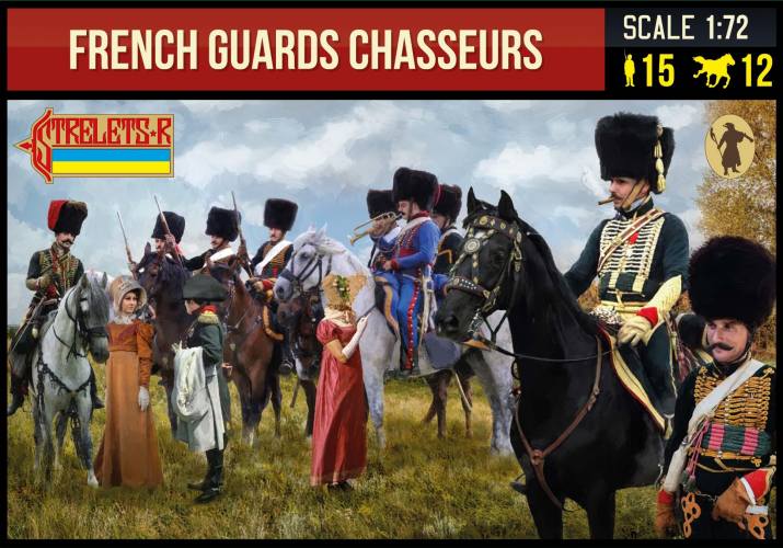 STRELETS 1/72 277 FRENCH GUARDS CHASSEURS