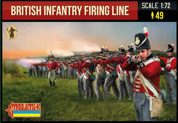 STRELETS 1/72 278 BRITISH INFANTRY FIRING LINE