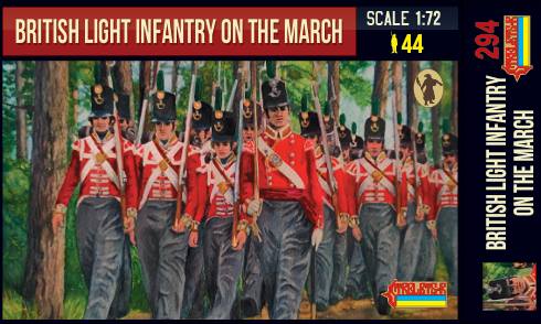 STRELETS 1/72 294 BRITISH LIGHT INFANTRY ON THE MARCH