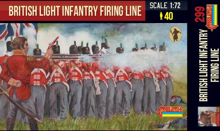 STRELETS 1/72 299 BRITISH LIGHT INFANTRY FIRING LINE
