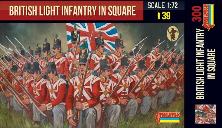 STRELETS 1/72 300 BRITISH LIGHT INFANTRY IN SQUARE