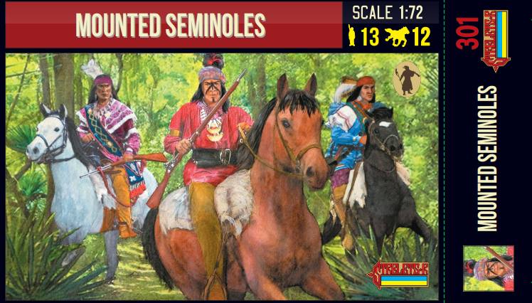 STRELETS 1/72 301 MOUNTED SEMINOLES