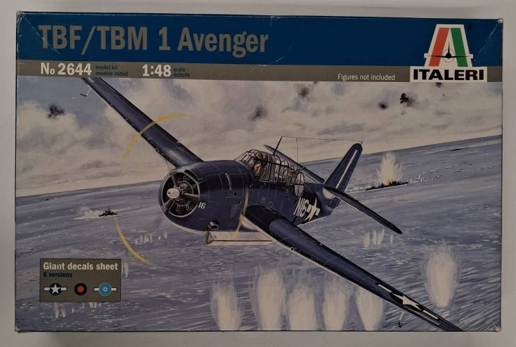 KINGKIT MODEL SCRAPYARD 1/48 ITALERI 2644 TBF/TBM 1 AVENGER  STARTED 