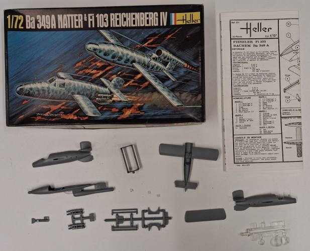 KINGKIT MODEL SCRAPYARD 1/72 HELLER 226 BA 349A NATTER FI 103 REICHENBERG IV  STARTED 