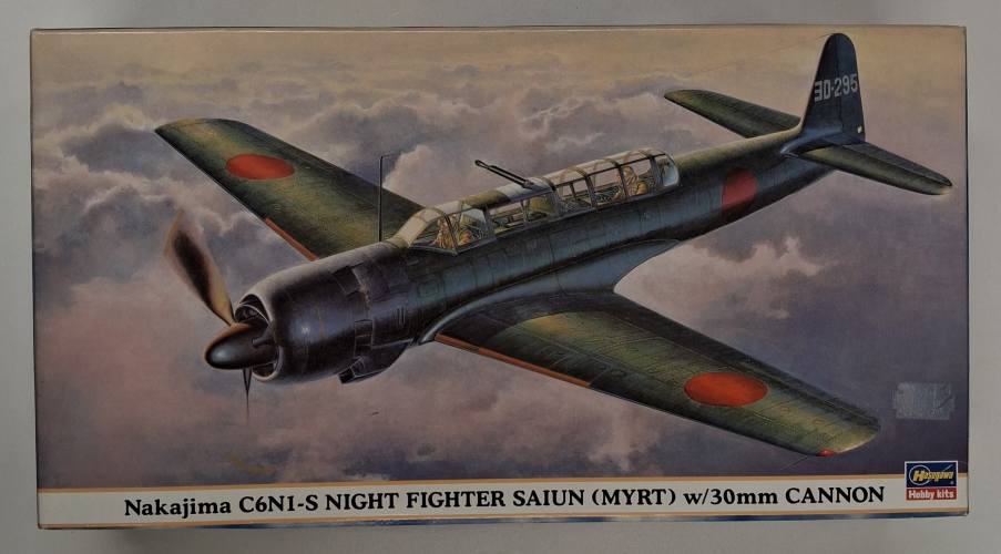 KINGKIT MODEL SCRAPYARD 1/48 HASEGAWA 09488 NAKAJIMA C6N1-S NIGHT FIGHTER SAIUN  MYRT  W/30MM CANNON  STARTED 