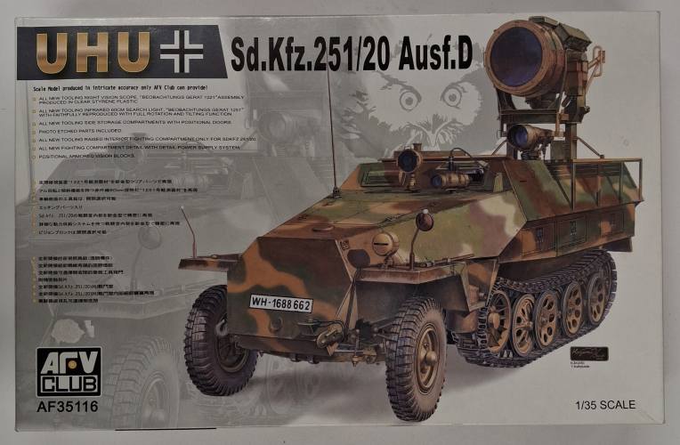 KINGKIT MODEL SCRAPYARD 1/35 AFV CLUB AF35116 SD.KFZ.251/20 AUSF.D  STARTED 