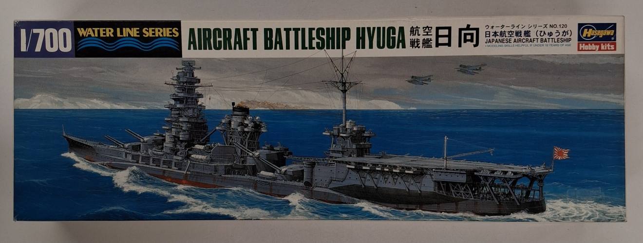 KINGKIT MODEL SCRAPYARD 1/700 HASEGAWA 43120 AIRCRAFT BATTLESHIP HYUGA  STARTED 