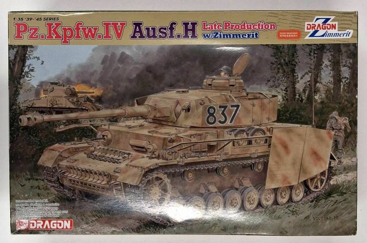 KINGKIT MODEL SCRAPYARD 1/35 DRAGON 6560 PZ.KPFW.IV AUSF.H LATE PRODUCTION W/ZIMMERIT  STARTED 