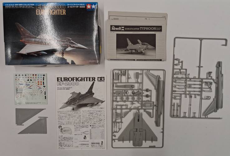 KINGKIT MODEL SCRAPYARD 1/72 TAMIYA 60731 EF-2000 EUROFIGHTER  INCOMPLETE 