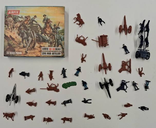 KINGKIT MODEL SCRAPYARD HO/OO AIRFIX S14-59 AMERICAN CIVIL WAR ARTILLERY  STARTED 